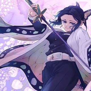 Kanae Shinobu Kochou and Kanao Tsuyuri wallpaper