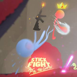 Fighting stickman wallpaper
