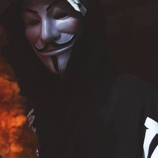 Anonymous face 4k HD Android wallpaper