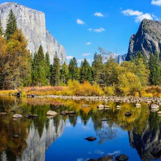 Summer camping Yosemite wallpaper