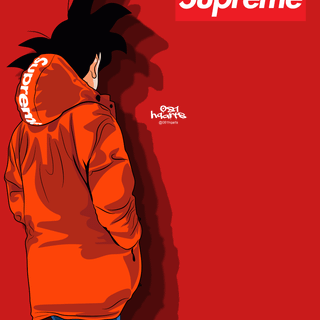 Gucci Dragon Ball Super Supreme wallpaper