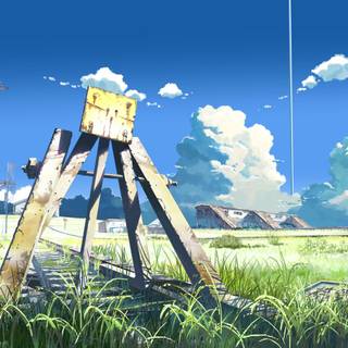 Anime summer beautiful landscape wallpaper