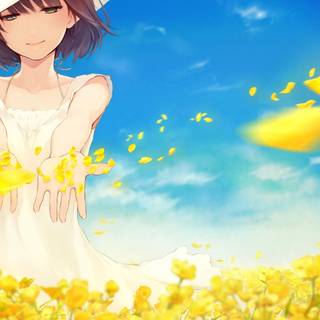 Anime summer beautiful landscape wallpaper