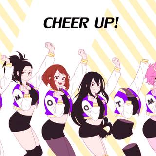 Kyouka Jirou and Momo Yaoyorozu wallpaper