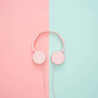 Minimal pink green wallpaper