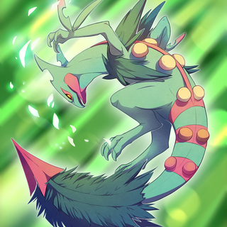 Charizard and Sceptile wallpaper