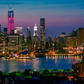 New York lights HD wallpaper