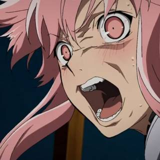 Anime screaming girl wallpaper