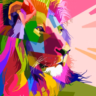 Multicolor geometric wallpaper