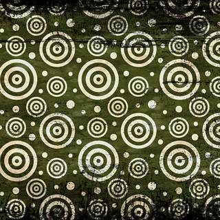 Green and white geometric wallpaper