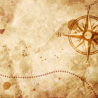 Old treasure map desktop wallpaper