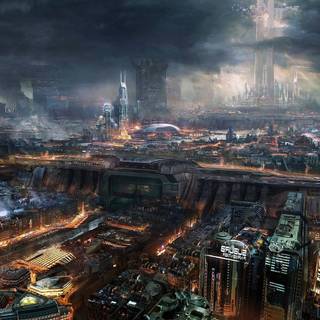 Desktop Cyberpunk wallpaper