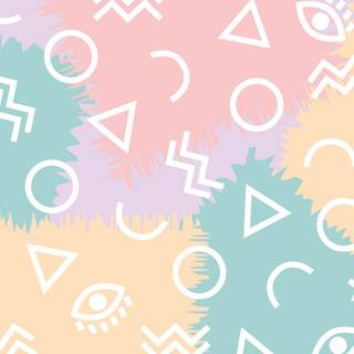 Geometric pastel tumblr wallpaper