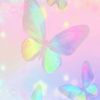 Pastel butterfly wallpaper