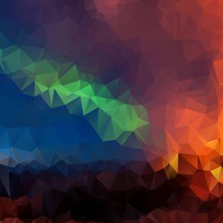 Polygonal geometrical wallpaper
