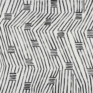 Black geometric print wallpaper