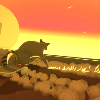 Asesthetic skateboarding  sunset Ps4 wallpaper