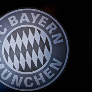 Bayern Munich black and white logo wallpaper