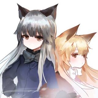 Kitsune anime white eye wallpaper