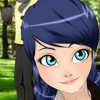 Marinette and Adrien wallpaper