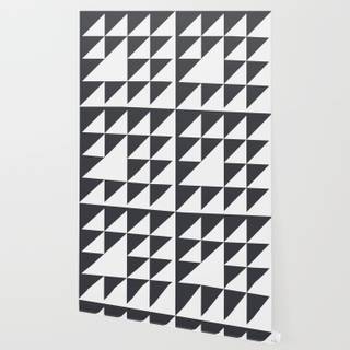 Black and white geometry wallpaper