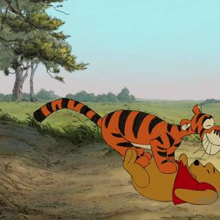 Pooh and Tigger wallpaper