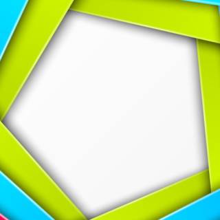 Geometric green wallpaper