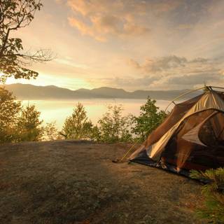 Summer camping wallpaper