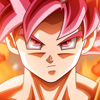 Anime Goku SSJ God wallpaper