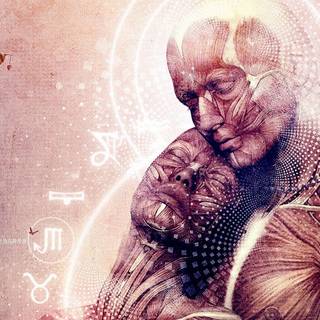 Minimalist sacred geometry wallpaper