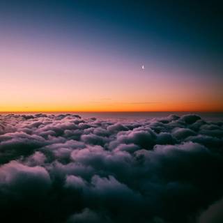 Clouds at sunset wallpaper