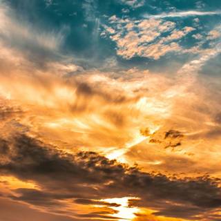 Clouds at sunset wallpaper