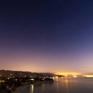 Malibu California sunset wallpaper