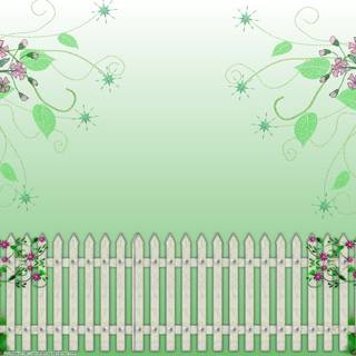 Flower garden art wallpaper