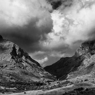 Black and white Ultra HD wallpaper