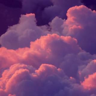 Pink clouds wallpaper