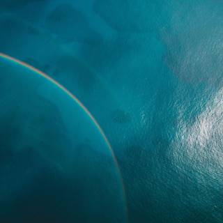 Rainbow sea Ultra HD wallpaper