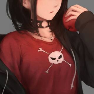Anime girl 1080x2340 wallpaper