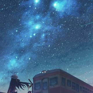 Anime girl 1080x2340 wallpaper