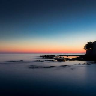 Landscape coast sunset 4k HD wallpaper