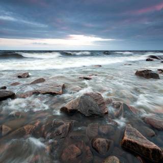 Stony coast wallpaper