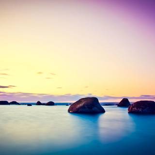 Stony coast wallpaper