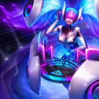 Anime girl DJ wallpaper