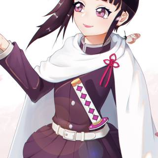 Kanao and Tanjiro wallpaper