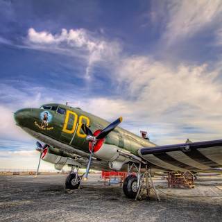 Dakota aeroplane wallpaper