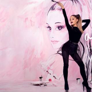 Ariana Grande computer aesthetic wallpaper