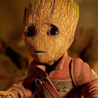 Groot amoled HD wallpaper