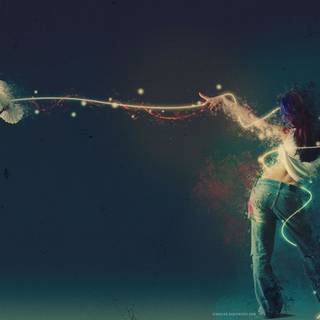 Women freedom wallpaper