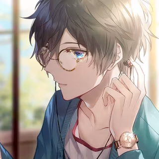 Anime boy with glasses wallpaper