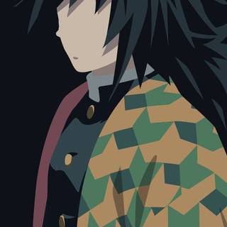 Tanjiro minimalistic wallpaper
